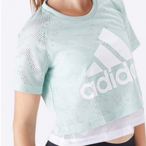 Adidas mesh crop top - Picture 2 of 4